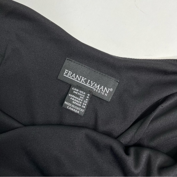 FRANK LYMAN Funky Tribal Art Retro Multi Color Bodycon Stretchy Cocktail Dress - Picture 2 of 12